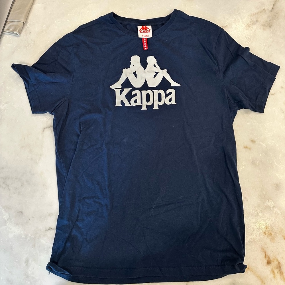 Kappa Authentic Estessi Tshirt - Navy/White XL